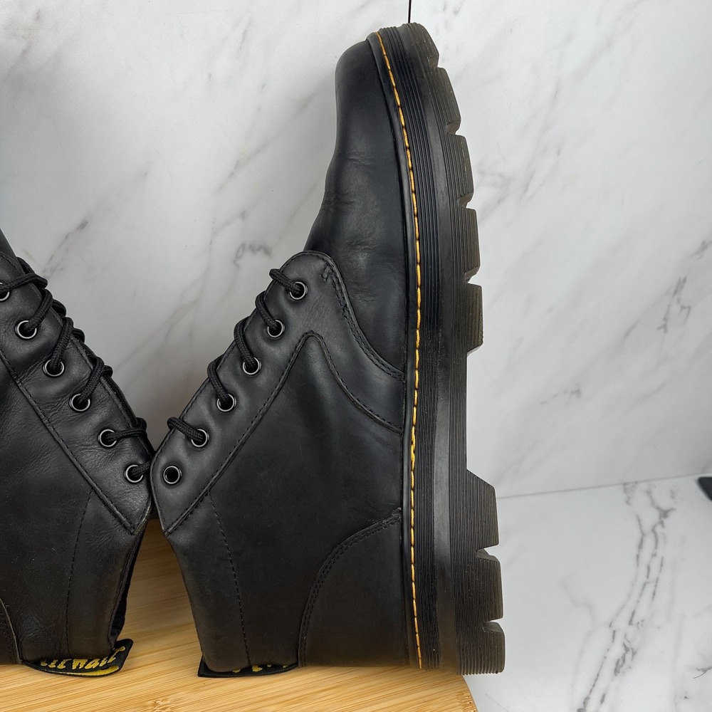 Dr. Doc Martens Bonny Mens Size 13 Black Leather Soft Toe Work Chukka Boots - Picture 5 of 11